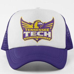 NEW Tennessee Tech Golden Eagles Foam Trucker Snapback Hat 2TONE PURPLE WHITE